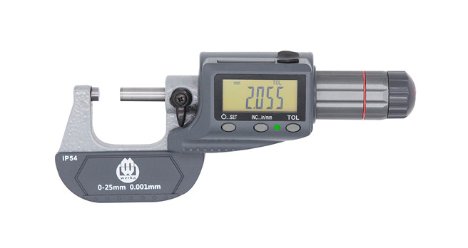 Digital outside micrometers IP54