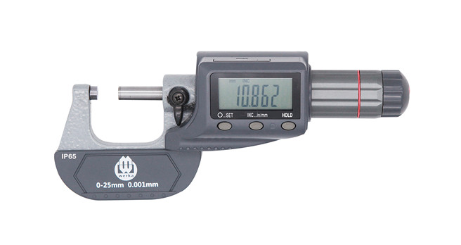 Digital outside micrometers IP65