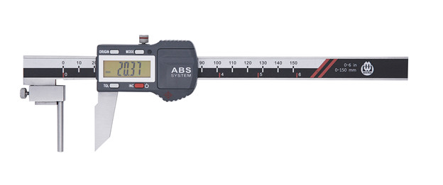 Digital tube thickness caliper